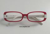  Gọng kính màu trắng đỏ Made in Italy (không rõ thương hiệu). Gọng kiểu dáng rất thời trang 