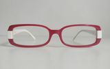  Gọng kính màu trắng đỏ Made in Italy (không rõ thương hiệu). Gọng kiểu dáng rất thời trang 