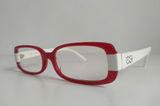  Gọng kính màu trắng đỏ Made in Italy (không rõ thương hiệu). Gọng kiểu dáng rất thời trang 