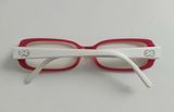  Gọng kính màu trắng đỏ Made in Italy (không rõ thương hiệu). Gọng kiểu dáng rất thời trang 