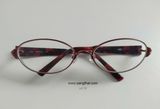  Gọng kính màu đỏ đun có càng màu vân đá quý 999.9 (Thương hiệu nổi tiếng bậc nhật Nhật Bản). 