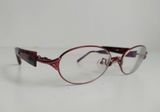  Gọng kính màu đỏ đun có càng màu vân đá quý 999.9 (Thương hiệu nổi tiếng bậc nhật Nhật Bản). 