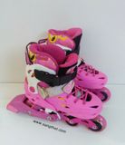  Patin màu hồng trắng Flying Eagle size 28 co giãn 32 (Tầm chân size 26 vẫn đi tốt). 