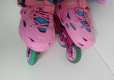  Patin màu hồng dành cho trẻ em Cougar size 32 co giãn 35 (Các bé size 30 vẫn đi tốt) 