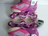  Patin cho bé gái màu hồng cánh sen Oxelo size 26 co giãn 29 (165cm 18.5cm) Bé tầm từ 2 tuổi đến 5 tuổi. 
