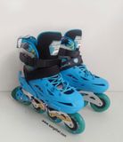  Patin màu xanh Flying Eagle size 33 co giãn 37 (Tầm chân size 31 32 vẫn đi tốt). (Độ mới khoảng 90%) 