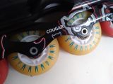  Patin màu đen Cougar size  35 co giãn 38 (Tầm chân size 31 32 vẫn đi tốt ). 