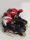  Patin thể thao màu đỏ đen Flying Eagle size 38 co giãn 42 (Các bạn chân 36 37 vẫn đi vừa tốt). 