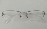  Gọng kính nam giới nửa viền mầu bạch kim Jins dáng vuông thương hiệu Nhật Bản. 
