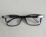  Gọng kính dáng vuông nhựa màu đen kết hợp với titanium cao cấp Charmant Z (ZT11779 BK). 