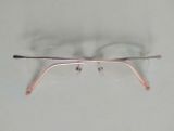  Gọng kính khoan đúc 3 mảnh ANDz màu bạch kim phớt hồng (Made in Japan). 