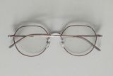  Gọng kính titanium màu bạch kim viền nâu VIEWMAP (VM1031 BRW) thương hiệu Hàn Quốc 
