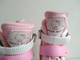  Patin màu hồng dành cho bé gái Hello Kitty size 31 co giãn 33 (19 đến 21.5cm) (Chân bé từ size 27 28 đi được tốt). 