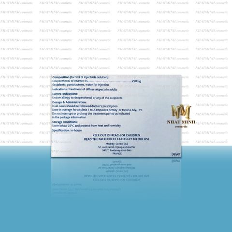  TIÊM MỌC TÓC BEPANTHENE 