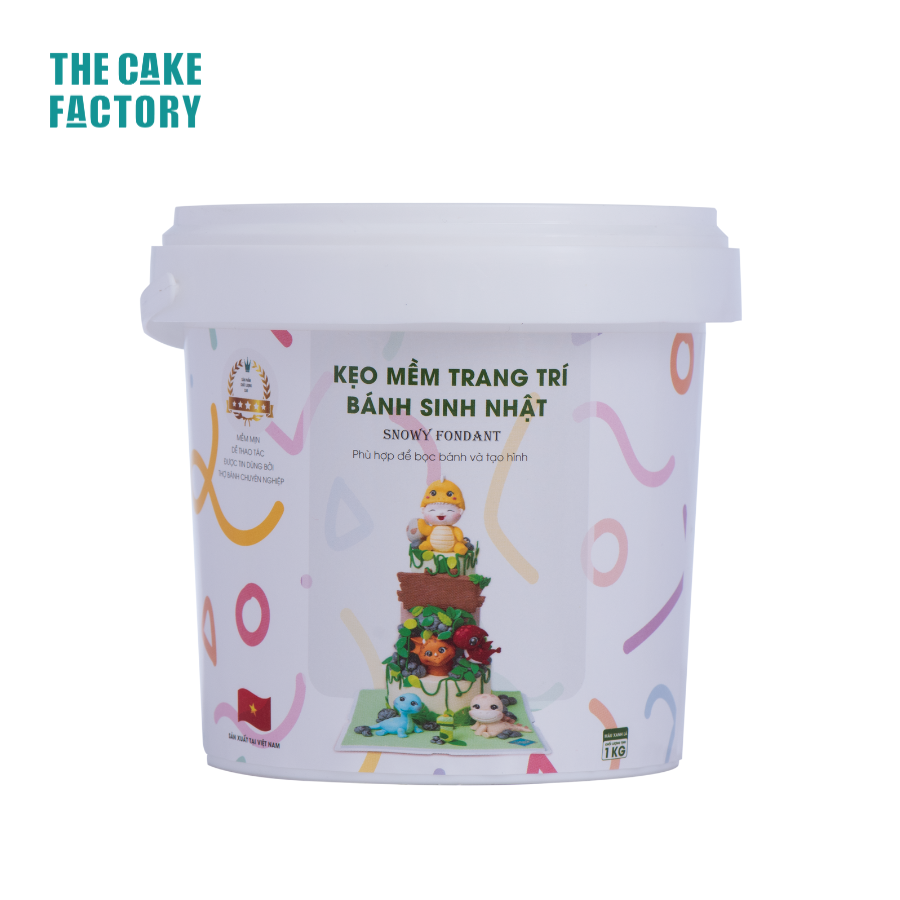  Nguyên liệu kẹo mềm trang trí Snowy Fondant 