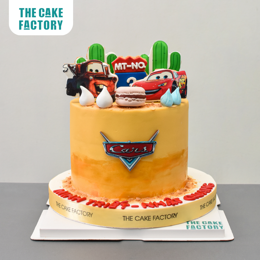  Bánh fondant chủ đề xe Cars 