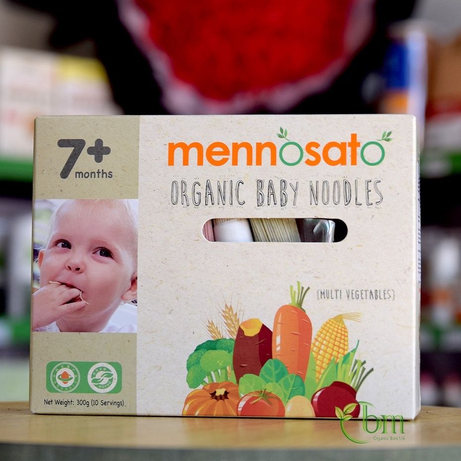  Mỳ sợi hữu cơ cho bé hỗn hợp rau củ 300g MenNoSato 