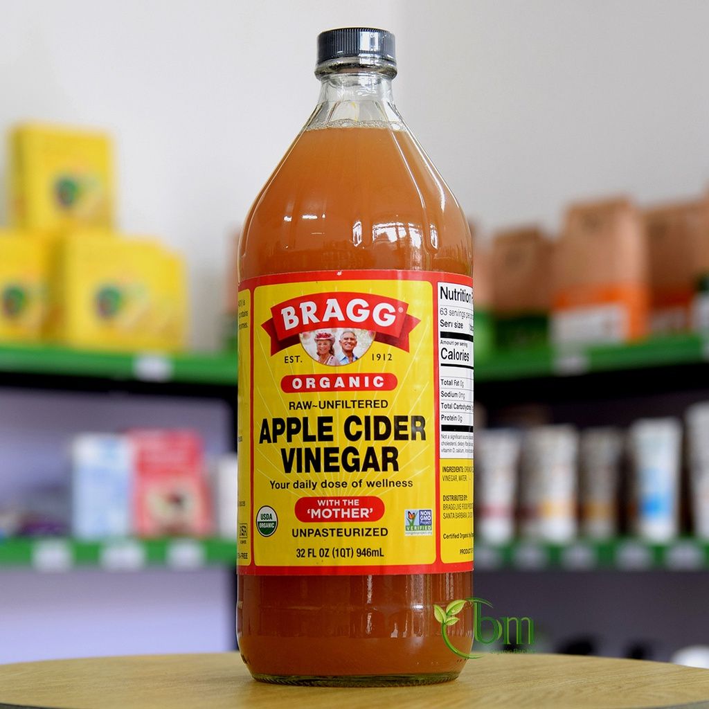  Giấm táo hữu cơ Bragg - Raw Apple Cider Vinegar 