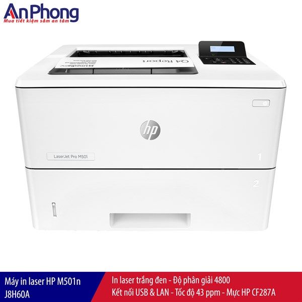 Máy in laser HP LaserJet Pro M501n J8H60A