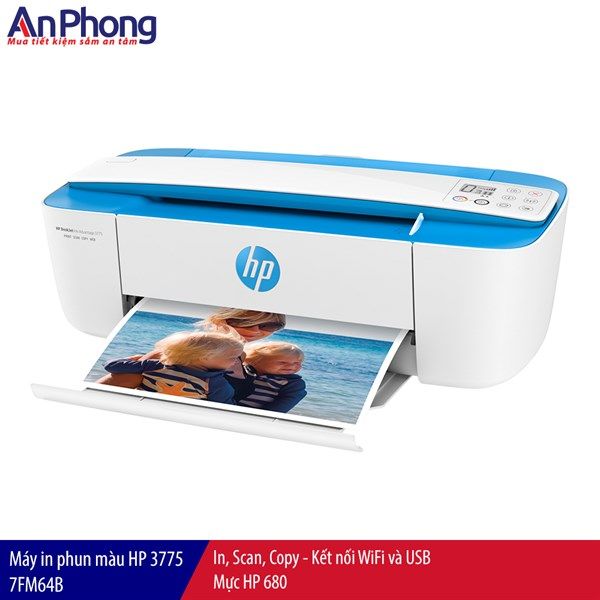 Máy in phun HP Deskjet Ink Advantage All-in-One 3775 (J9V87B)