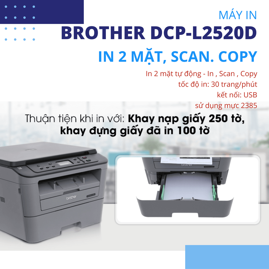 Máy in laser Brother DCP-L2520D