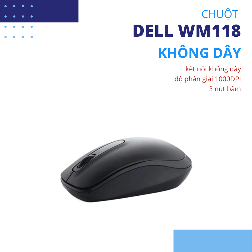 Chuột không dây Dell WM118