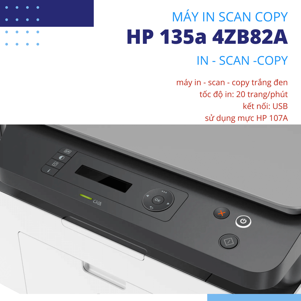 Máy in laser đa năng HP 135a 4ZB82A