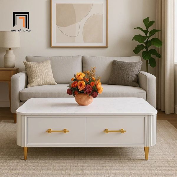 bàn trà hình hộp chữ nhật xinh xắn