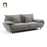  Ghế sofa văng dài 2m BT91 Lanak màu xám lông chuột giá rẻ 