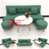  Bộ ghế sofa giường xanh ngọc dài 1m72 cho phòng nhỏ 
