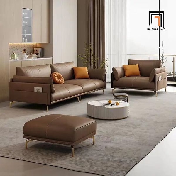bộ ghế sofa da công nghiệp sang trọng
