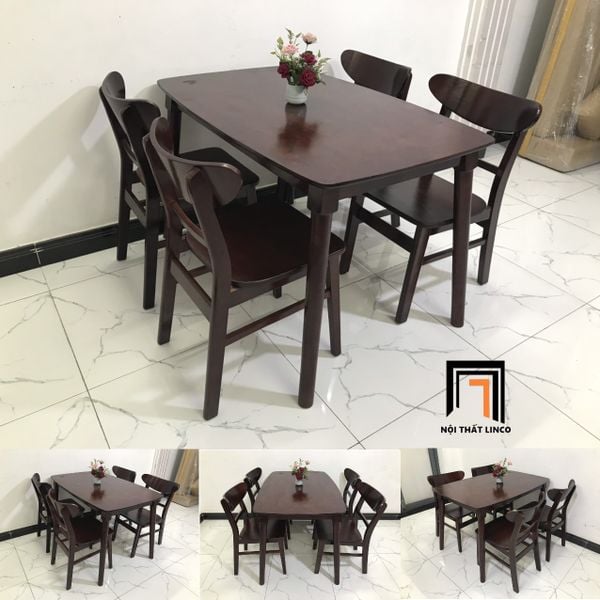 bộ bàn ghế ăn 4 chỗ gỗ tự nhiên