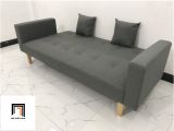  Ghế sofa băng bật giường BTV xám đen dài 2m hiện đại 