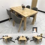  Bộ bàn ghế ăn gỗ giá rẻ 7-KH4-G5-B108-go cho nhà bếp nhỏ 