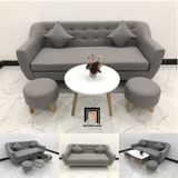  Bộ ghế sofa băng giá rẻ dài 1m9 BGN xám ghi trắng 