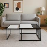  Cặp bàn sofa phòng khách vuông BTPK100 Kenner cho chung cư 