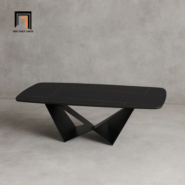 bàn sofa mặt đá đen hiện đại