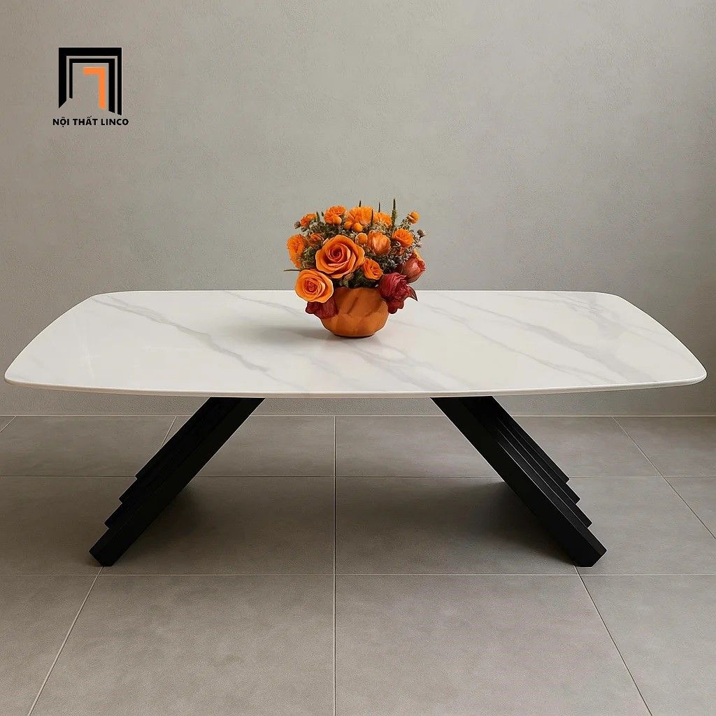  Bàn trà mặt đá khung chân V giá rẻ BTPK38 Comanche 1m x 50 