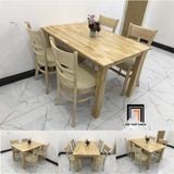  Bộ bàn ăn 4 ghế giá rẻ 1-KH4-G02-B108-go phòng bếp gia đình 