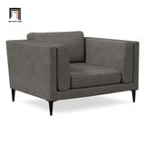  Ghế sofa đơn hiện đại DT20 Anton da công nghiệp xám đậm 