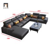  Bộ ghế sofa chữ U UT11 Zion dài 3m95 da giả Pu sang trọng 