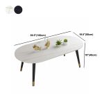  Bàn sofa phòng khách oval mặt đá BSF43 Camin 1m x 50 giá rẻ 