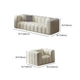  Bộ sofa vải lông cừu xinh xắn KT70 Kaisei nệm ngồi chia múi 