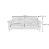  Bộ ghế sofa phòng khách xinh xắn KT114 Ufor màu vàng vải nỉ 