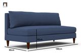  Ghế sofa băng nhỏ gọn GT1 Nicky dài 1m8 màu xanh đậm 