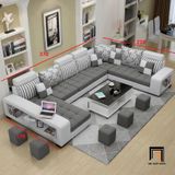  Bộ ghế sofa U phòng khách không gian lớn UT26 Ashlei 3m7 đẹp 