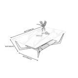  Bàn sofa phòng khách 1m sang trọng BSF28 Mocshin 2 tầng đá 