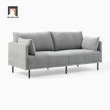  Ghế sofa văng vải nhung hiện đại BT112 Elia 1m9 màu xám tro 