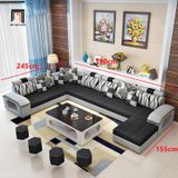  Bộ ghế sofa chữ U cao cấp UT1 Arvella 3m9 cho phòng khách 