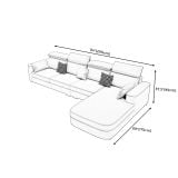  Bộ ghế sofa góc L gật gù GT150 Orden 2m9 x 1m75 da giả 